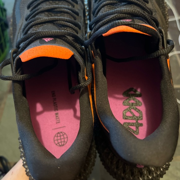 adidas 4DFWD 2 Black and Orange Athletic Shoes - Picture 7 of 11
